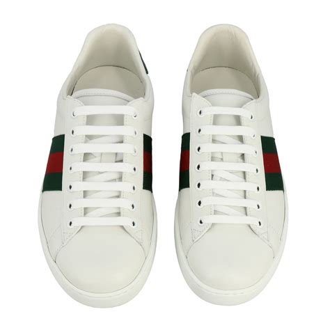 sneaker gucci uomo bianca|gucci embroidered sneakers.